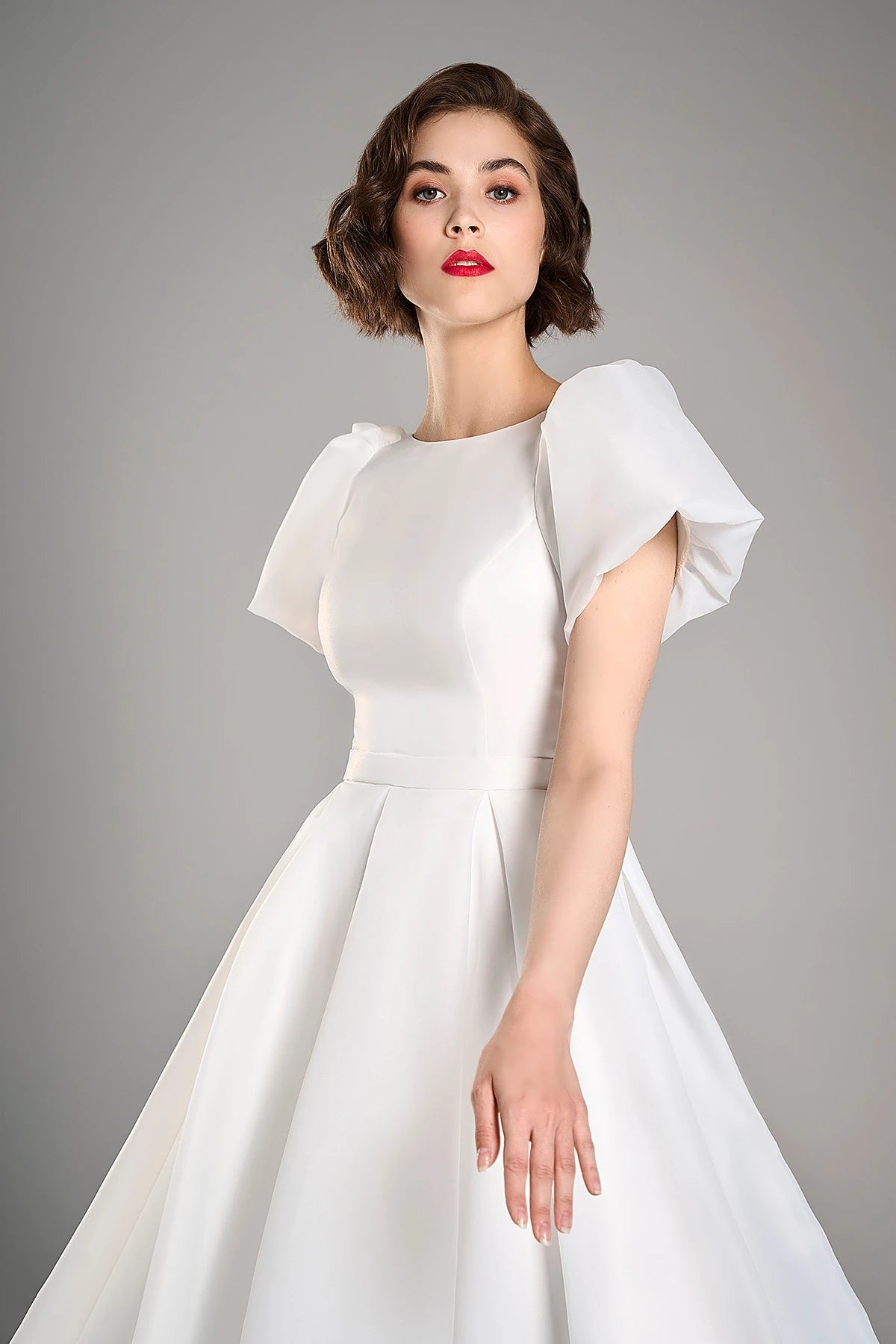 Odri | Midi organza wedding dress