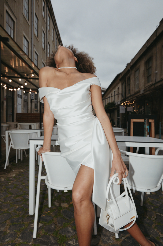 Samantha | Chic mikado mini dress