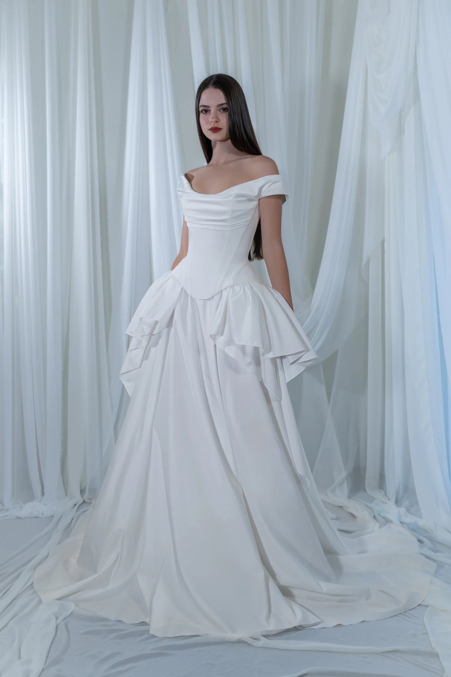 Paradise | Statement ruffled taffeta wedding gown