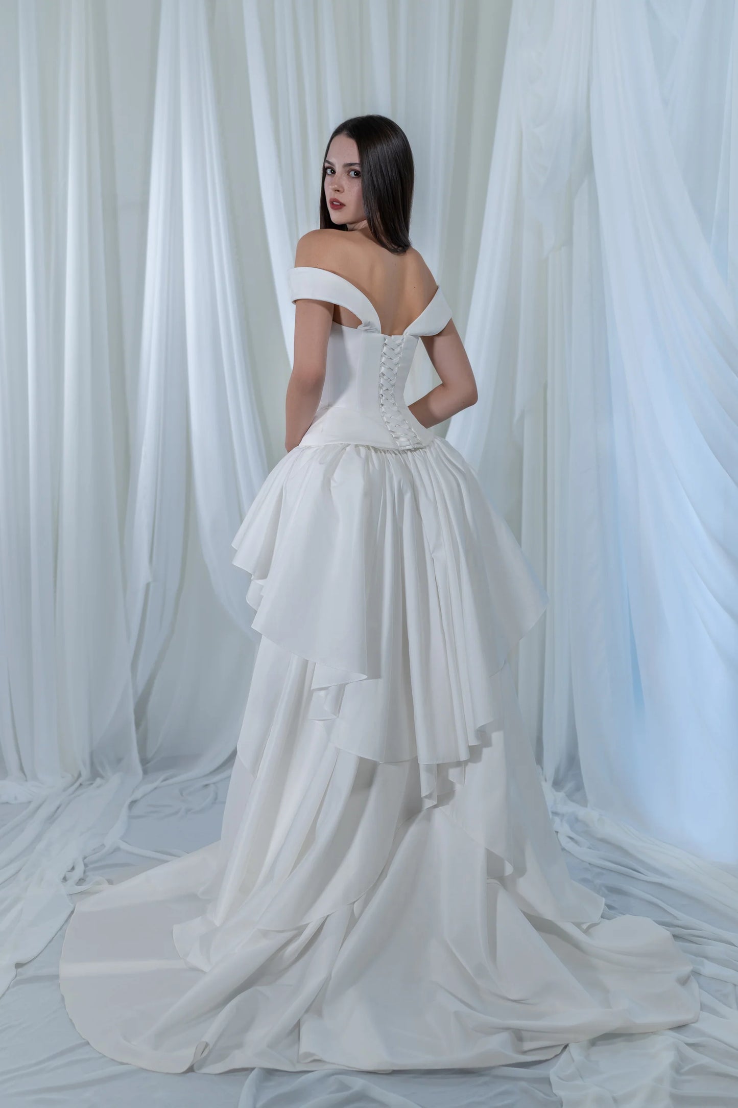 Paradise | Statement ruffled taffeta wedding gown