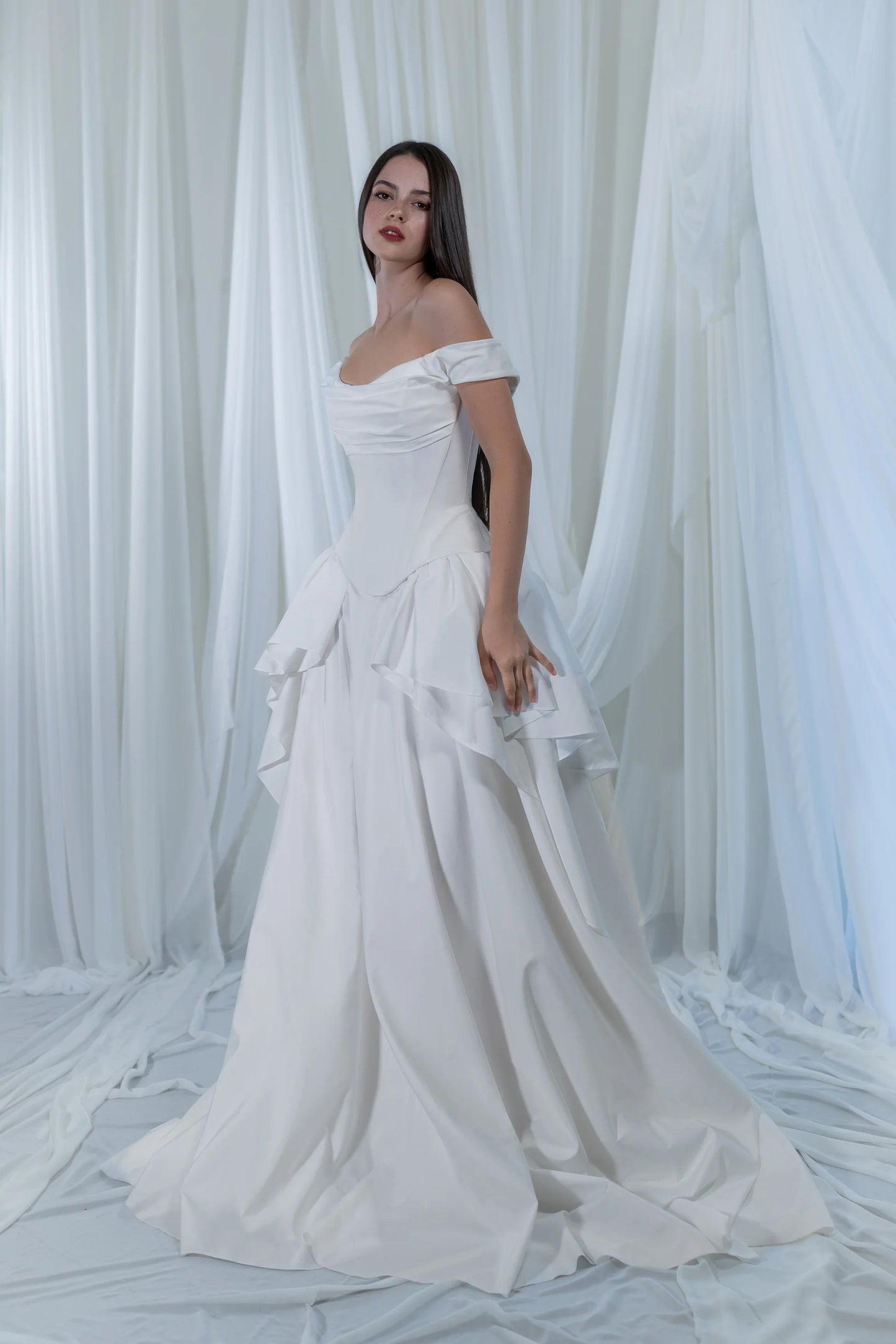 Paradise | Statement ruffled taffeta wedding gown