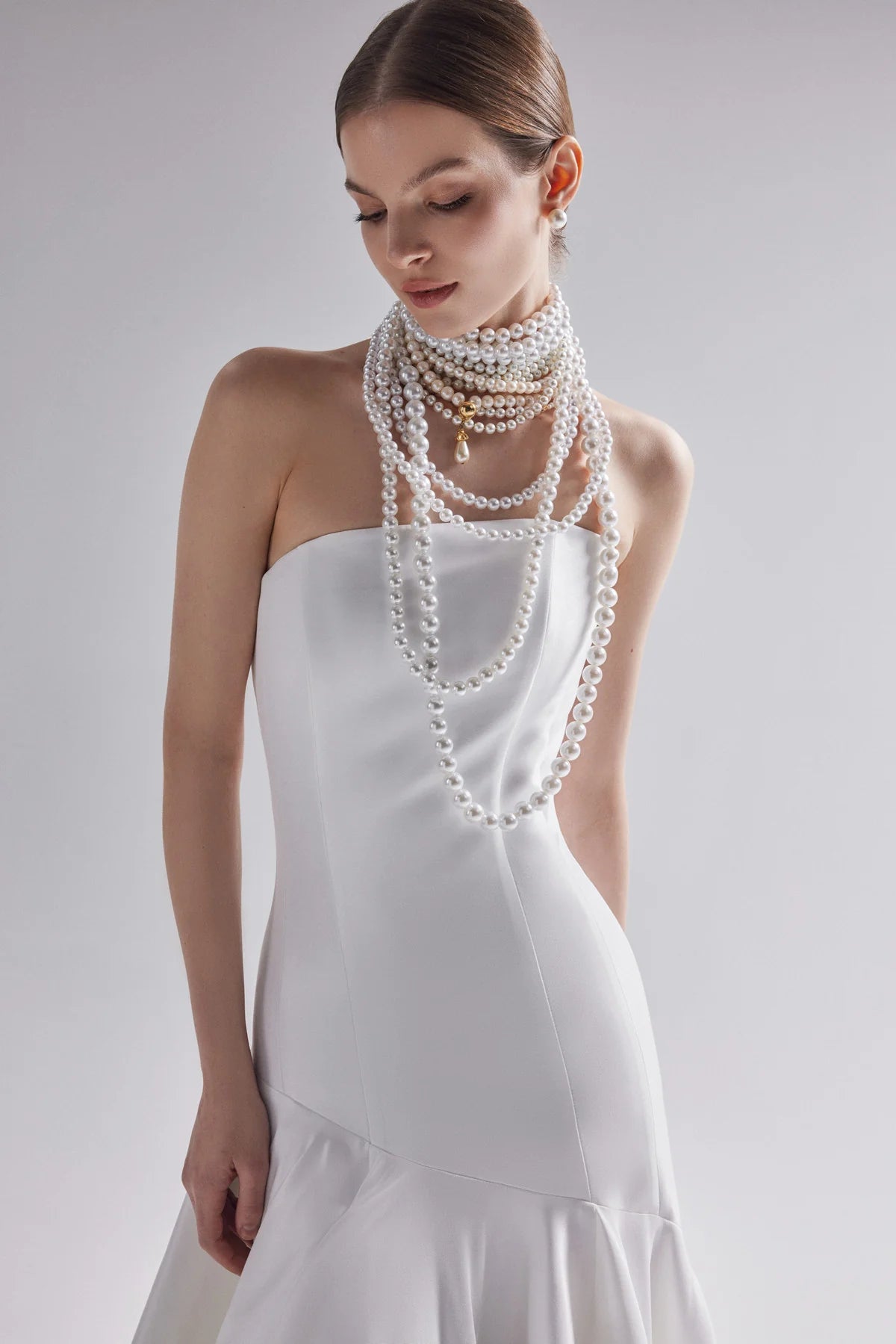 Holly | Asymmetric mikado wedding dress