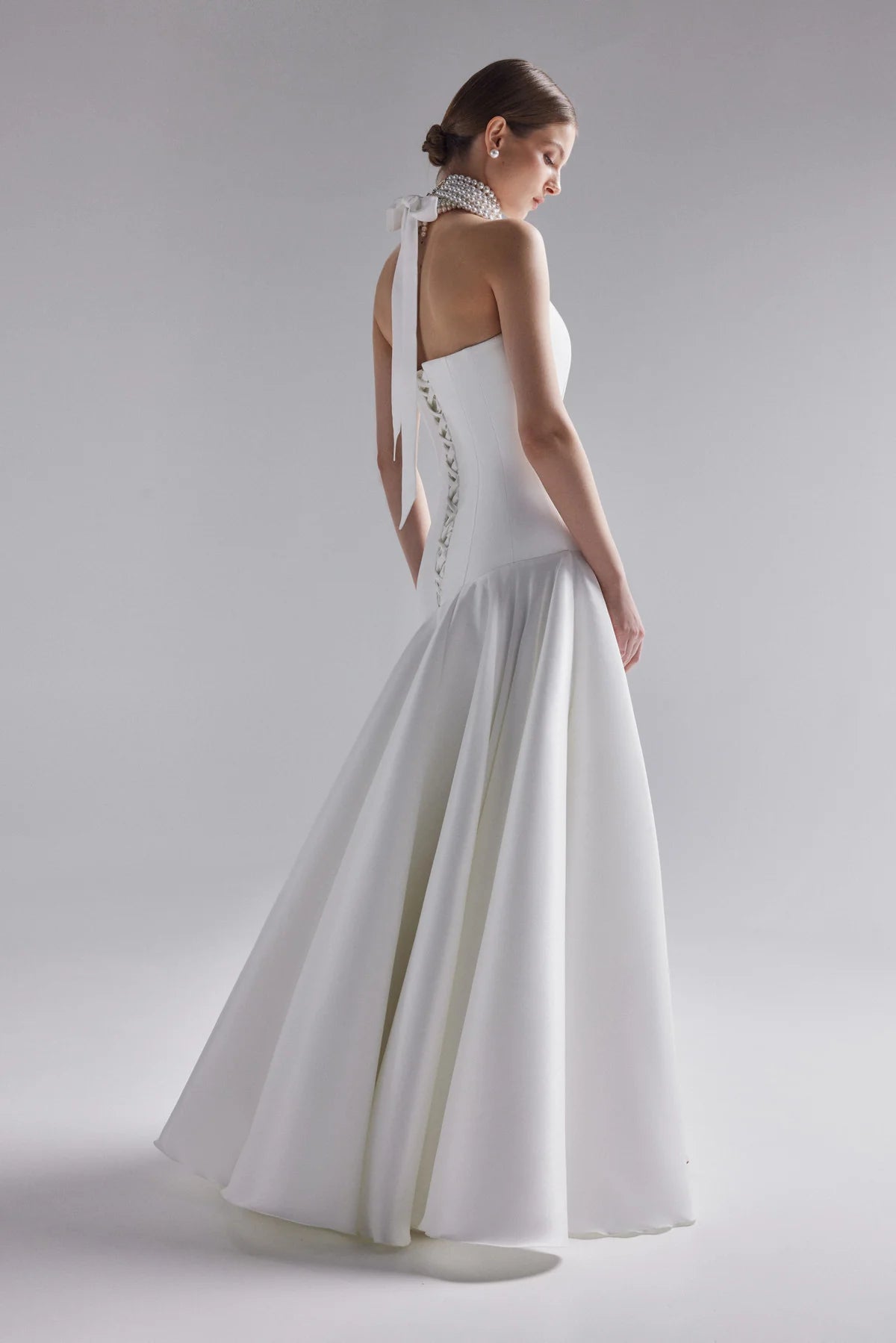 Holly | Asymmetric mikado wedding dress