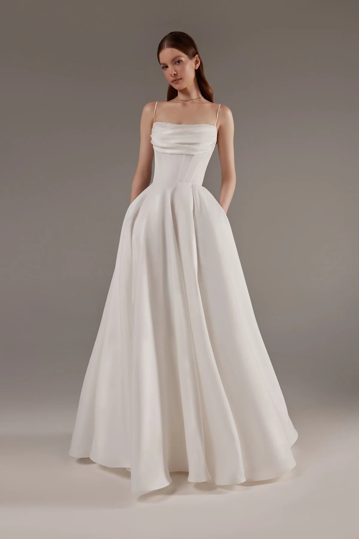 Rihanna | Draped bodice wedding gown