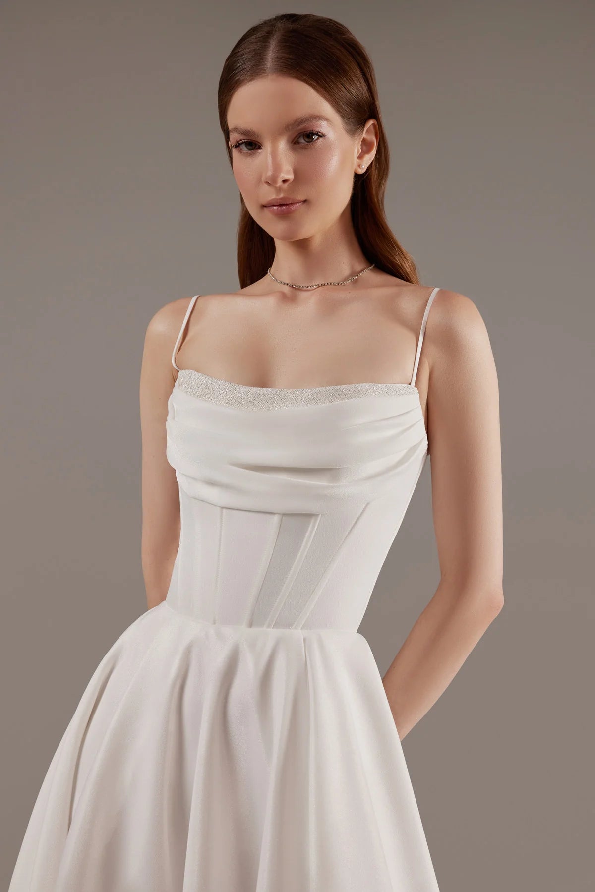 Rihanna | Draped bodice wedding gown