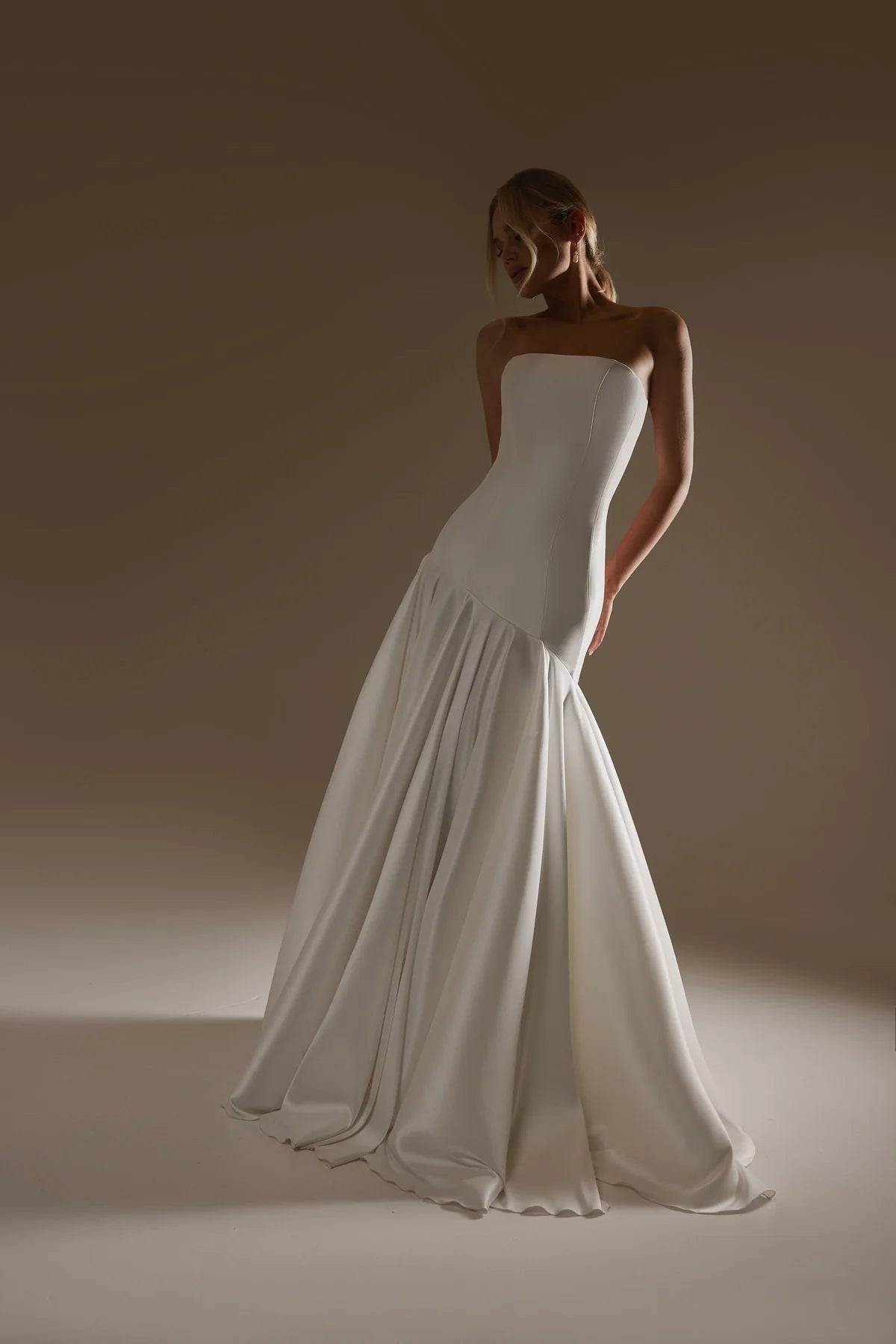 Holly | Asymmetric mikado wedding dress