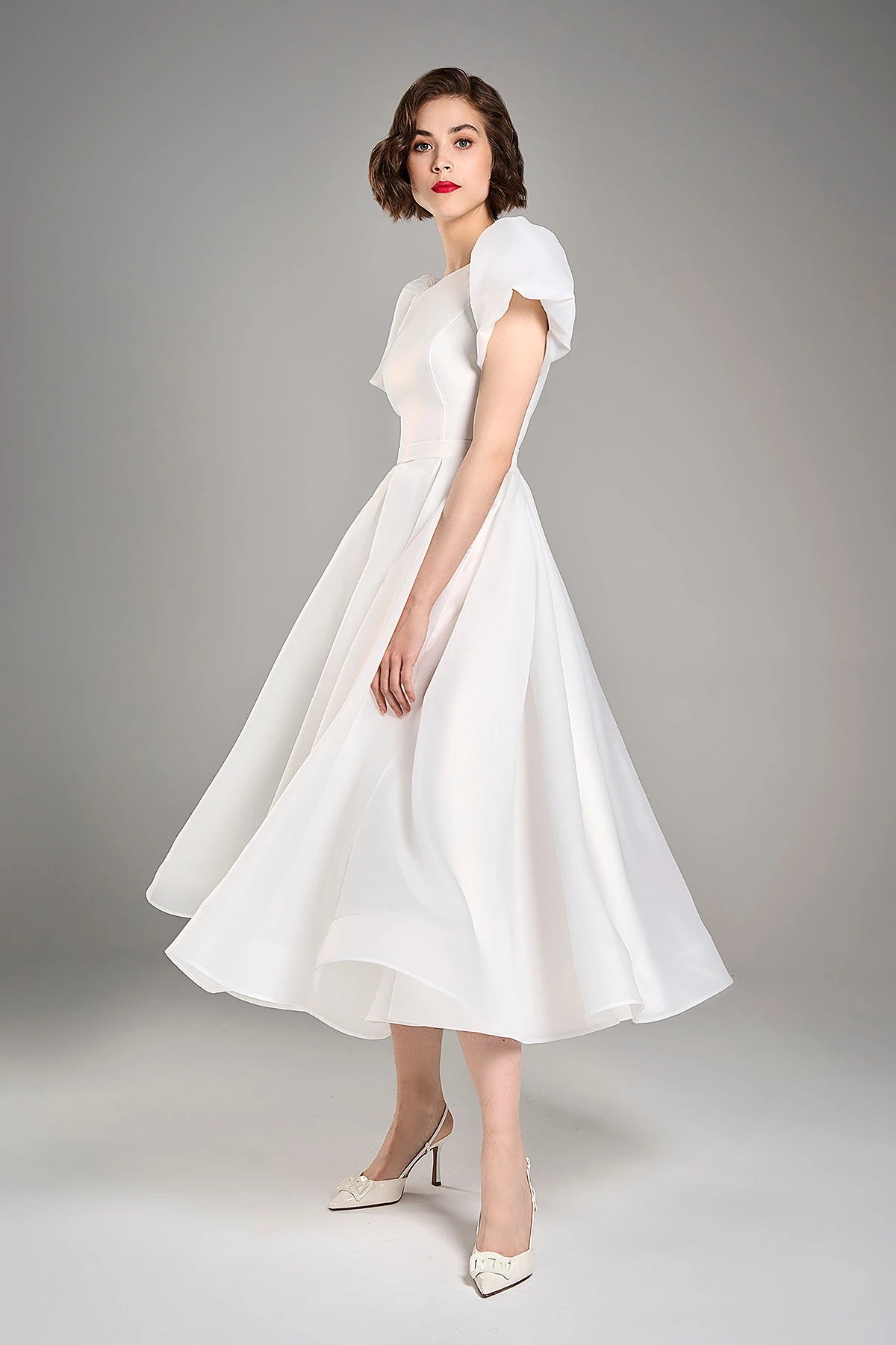 Odri | Midi organza wedding dress