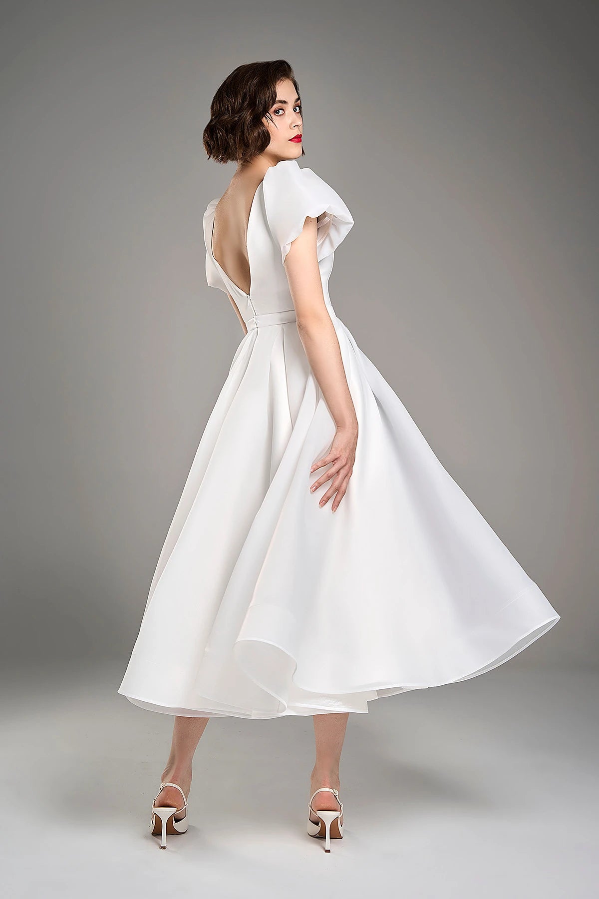 Odri | Midi organza wedding dress