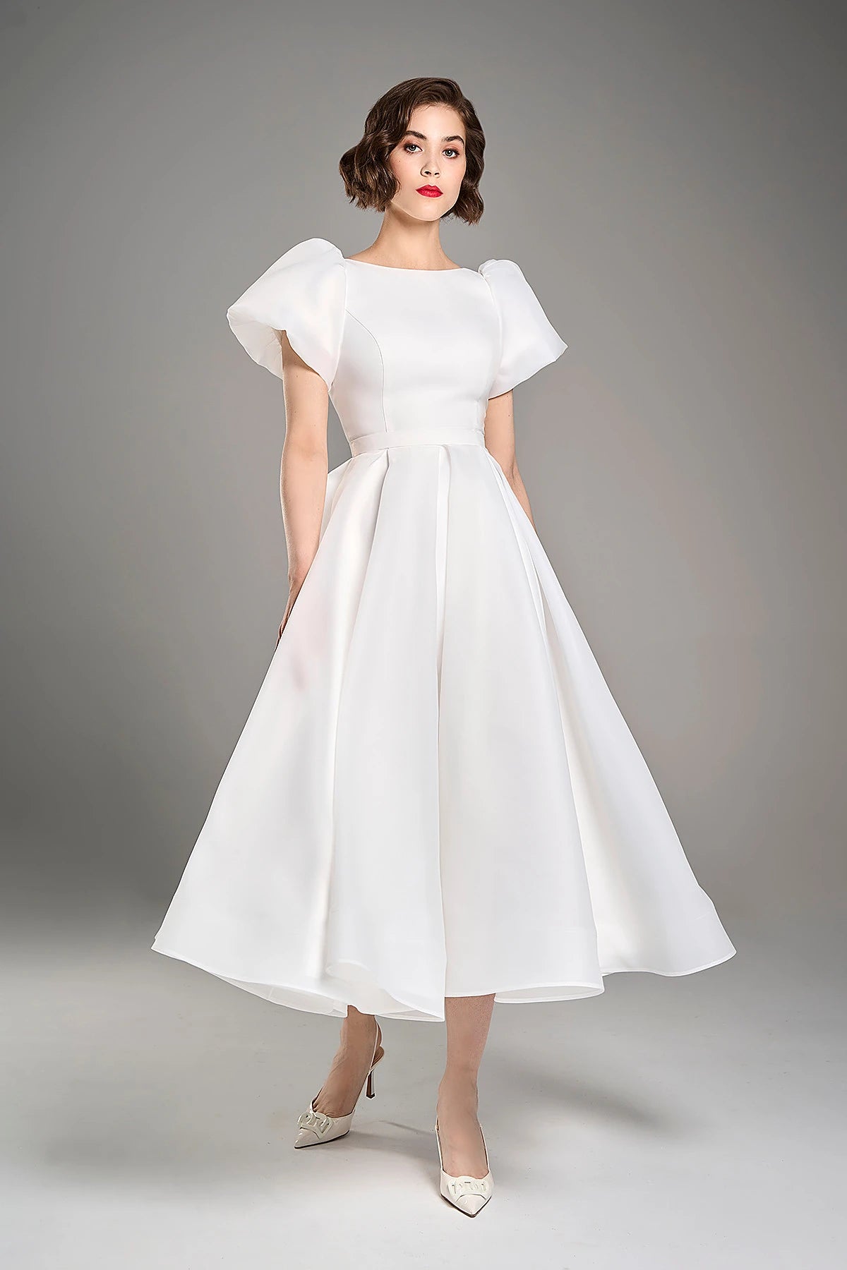 Odri | Midi organza wedding dress