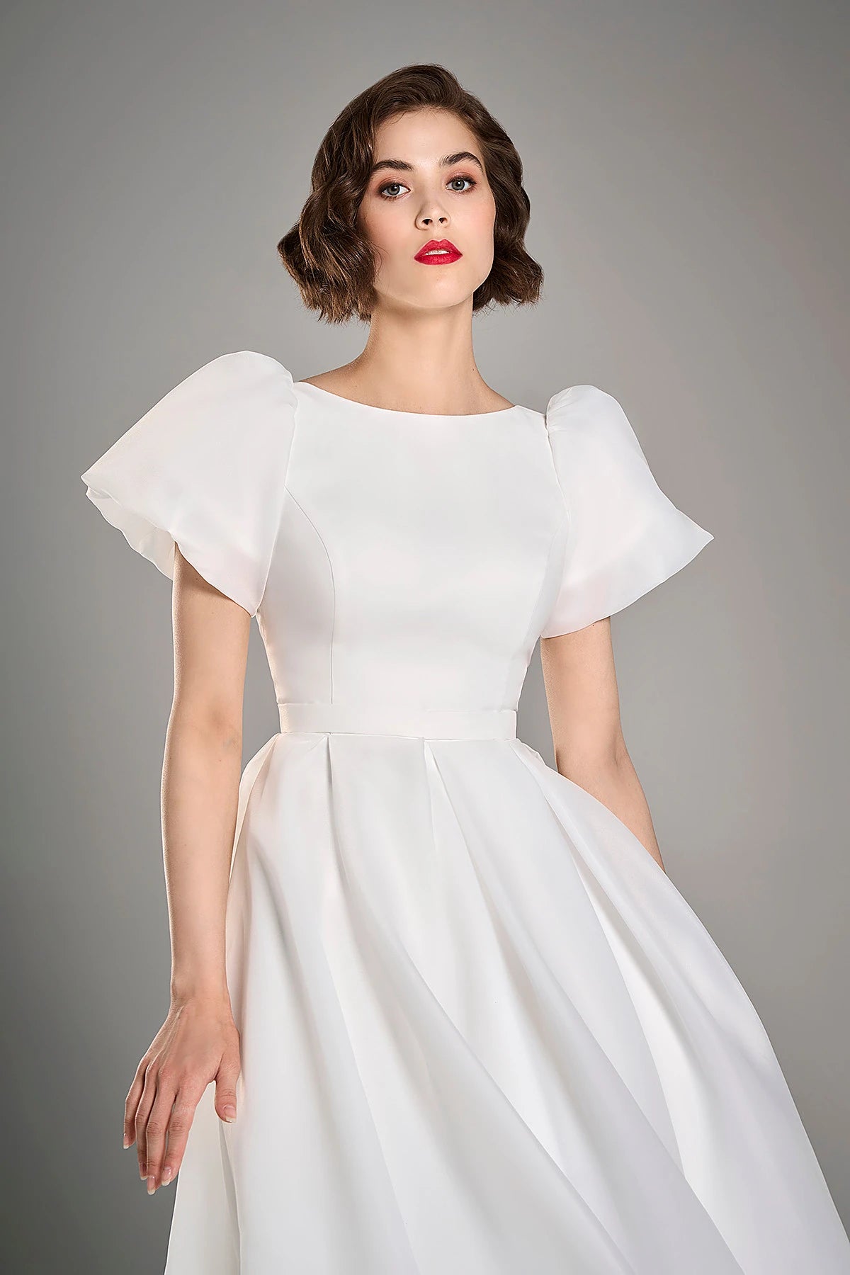 Odri | Midi organza wedding dress