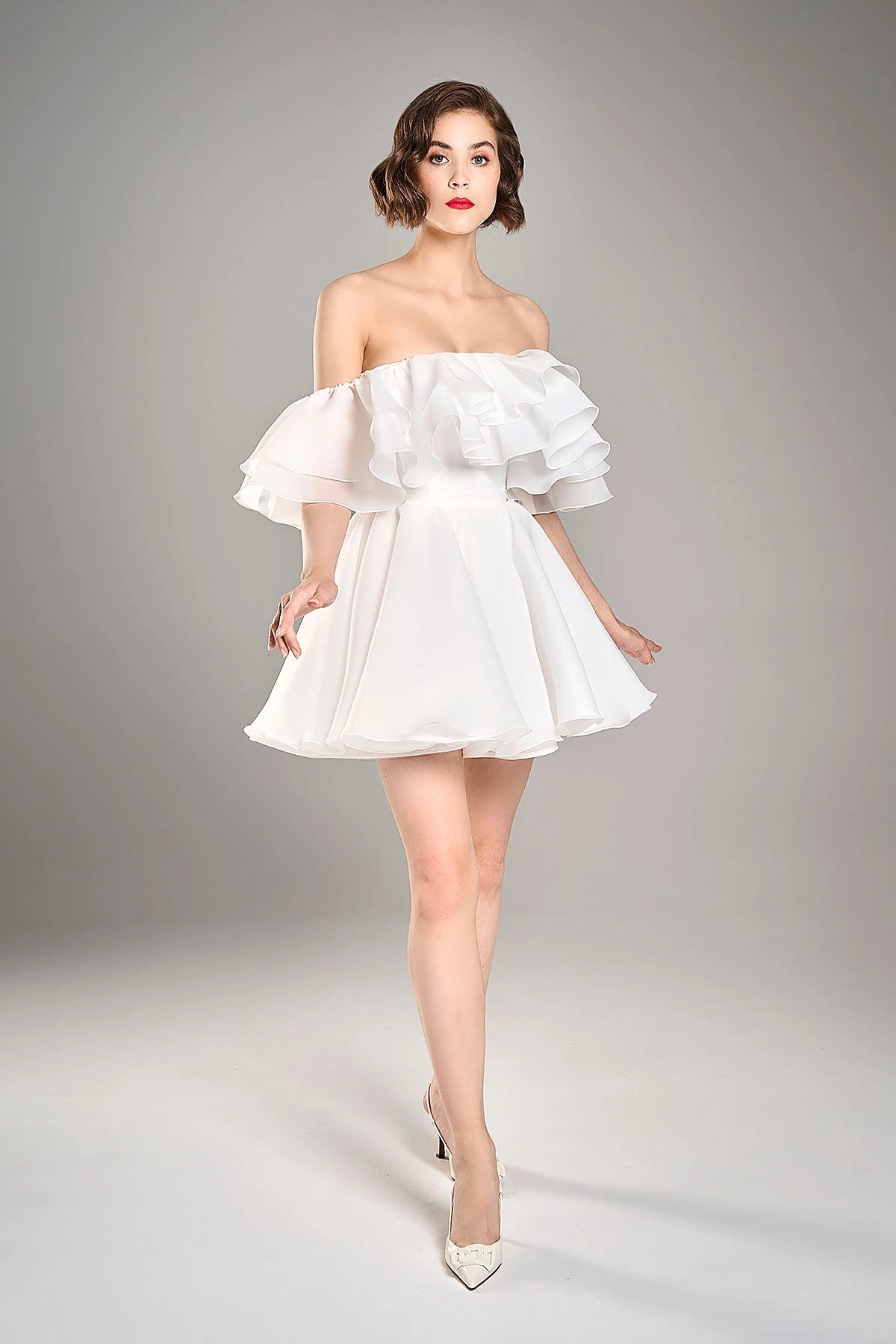 Pioni mini | Baby doll mini wedding gown