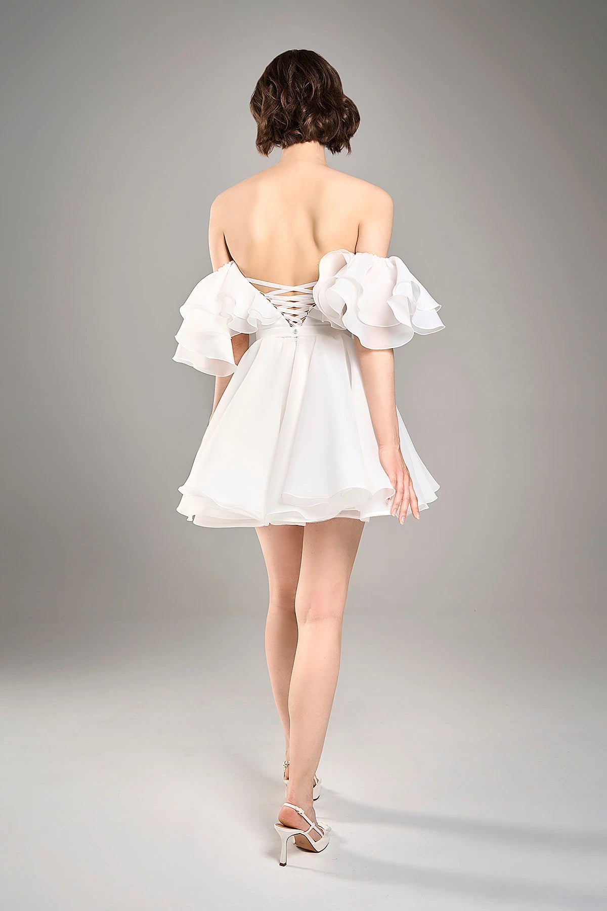 Pioni mini | Baby doll mini wedding gown