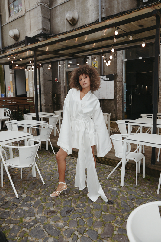 Kimono | Long sleeve mini party dress