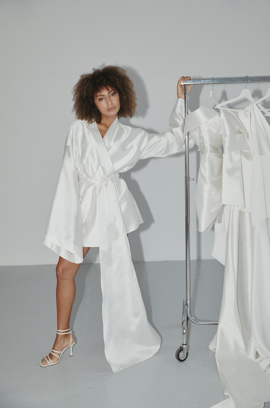 Kimono | Long sleeve mini party dress