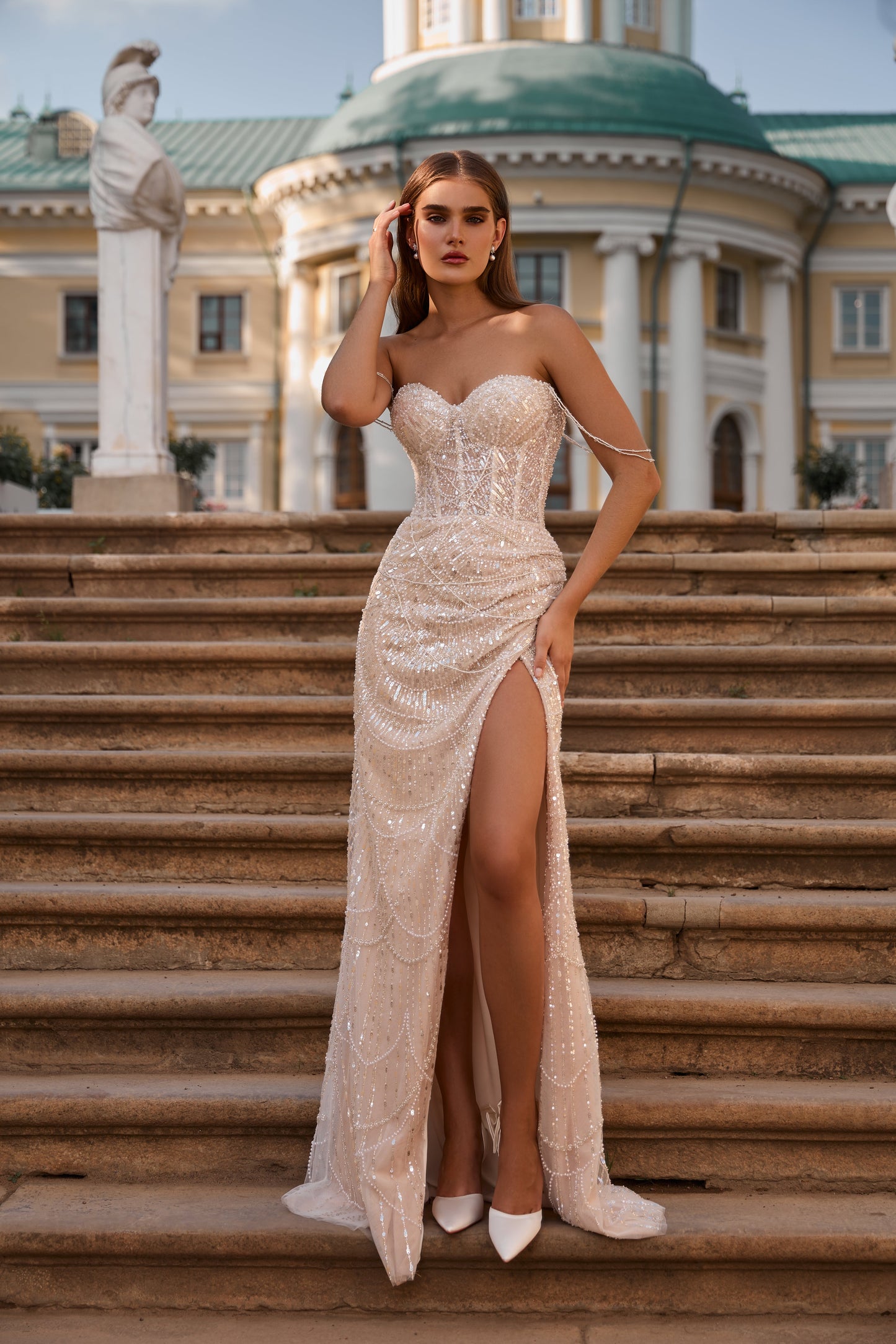 Tango | Glam fit-and-flare dress with slit