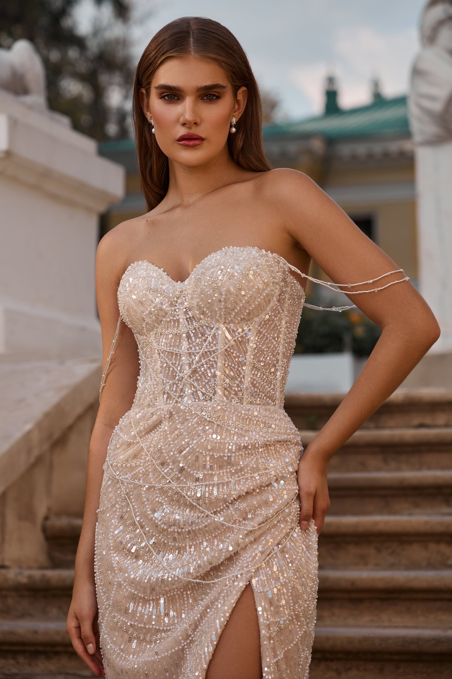 Tango | Glam fit-and-flare dress with slit